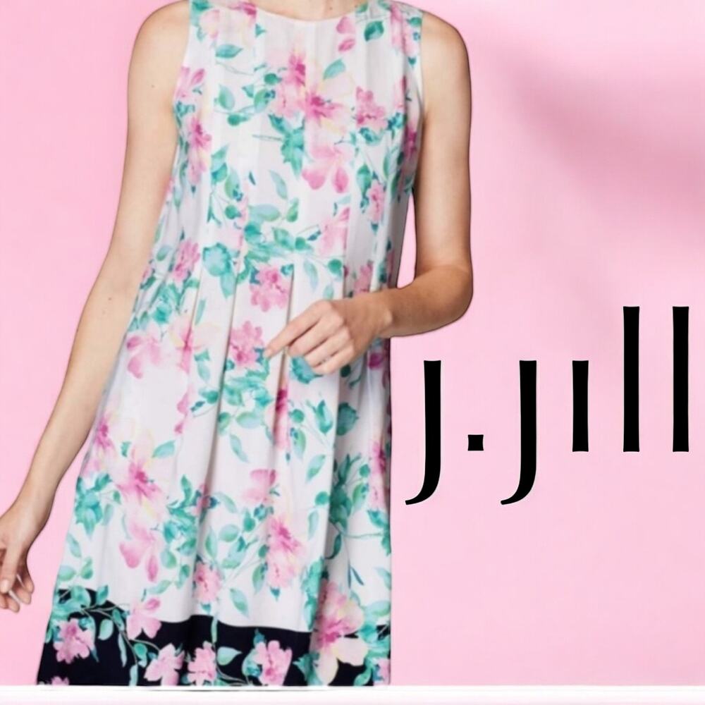 J.Jill Floral Dress |‎ Womens Multicolor Knee Length Dress | Size M